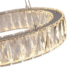 Wesar Iron & Crystal LED 3 Light Pendant